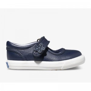 Keds Big Kid's Ella Mary Jane Sneaker Çocuk Lacivert | UYETV-0925