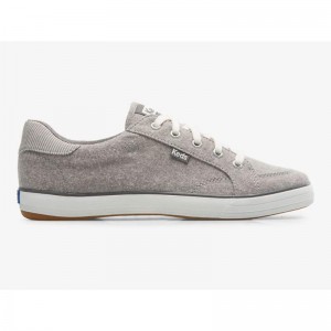 Keds Center III Chambray Lace Ups Kadın Gri | CVYLK-4603