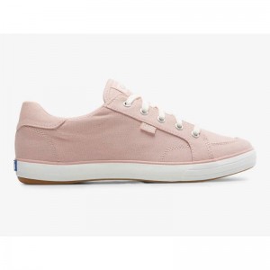 Keds Center III Kanvas Lace Ups Kadın Pembe | FDESU-5290