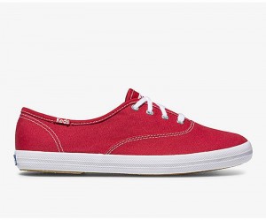 Keds Champion Orjinal Geniş Fit Canvas Kadın Kırmızı | MAJDS-7506