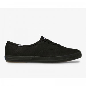 Keds Champion Orjinal Lace Ups Kadın Black/Black | IKXPD-5720