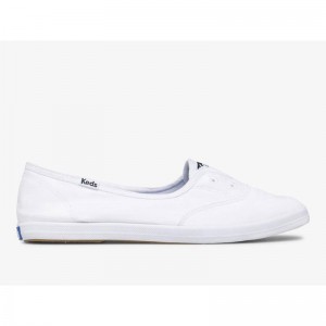 Keds Chillax Mini Twill Makosen Ayakkabı Kadın Beyaz | JVYTG-6138