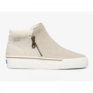 Keds Cooper Zip Bootie Makosen Ayakkabı Kadın Gri | GFDAS-2617