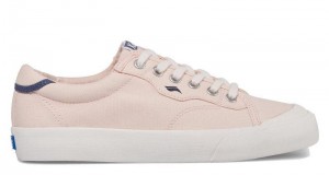 Keds Crew Kick 75 Kanvas Varsity Canvas Kadın Pembe | OJSCK-8630