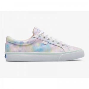 Keds Jump Kick Kanvas Abstract Floral Print Lace Ups Kadın Pembe | CRLTO-8706