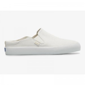 Keds Kickback Crepe Slip On Mule Ayakkabı Kadın Beyaz | IHDON-2147