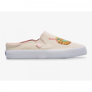 Keds Kickback Mule Cocktails Makosen Ayakkabı Kadın Bej Rengi | CWNUY-7928