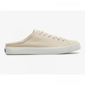 Keds Kickstart Mule Kanvas Makosen Ayakkabı Kadın Oatmeal Lightyellow | BGSEY-1465