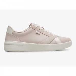 Keds The Court/Süet Leather Sneakers Kadın Açık Pembe Beyaz | ONTJL-5106