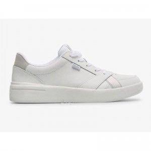 Keds The Court Leather Sneakers Kadın Beyaz Beyaz | PFUDA-2564