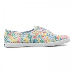 Keds x Rifle Paper Co. Chillax Makosen Ayakkabı Kadın White/Multicolor | OYUME-9028