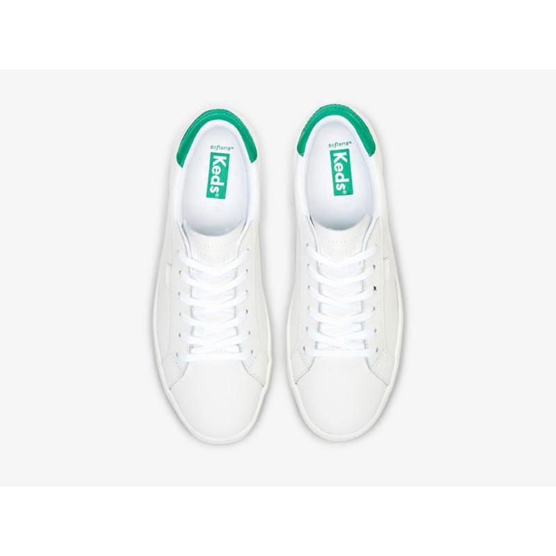 Keds Ace Deri Lace Ups Kadın Beyaz Yeşil | THEKP-1678