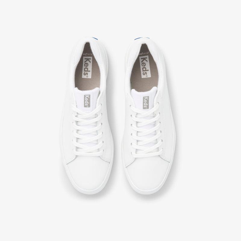 Keds Alley Deri Leather Sneakers Kadın Beyaz | ZXRYG-3249