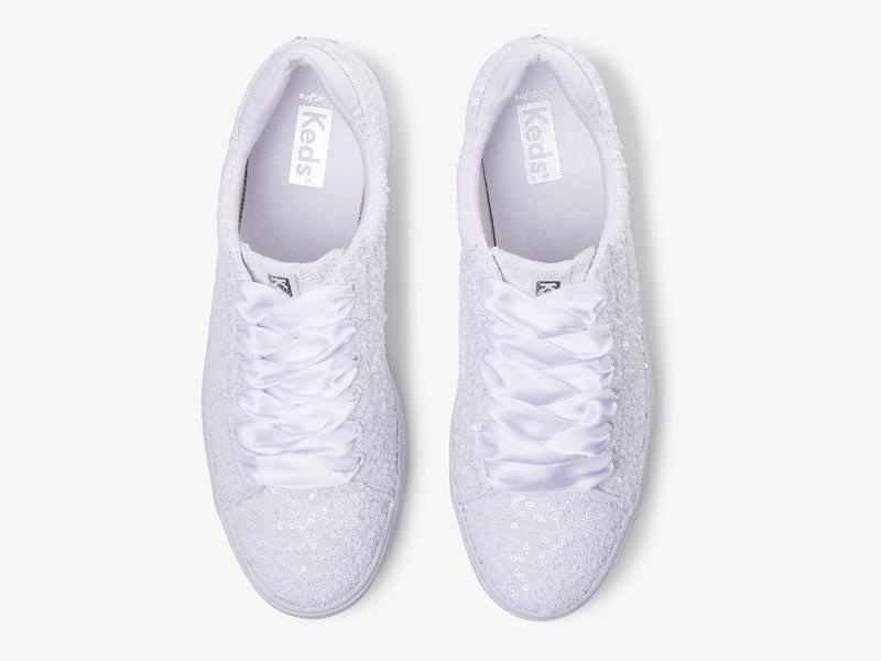 Keds Alley Sequins Cel Canvas Kadın Beyaz | RIVOL-8029