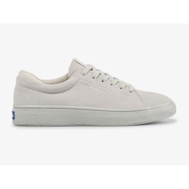 Keds Alley Süet Grit Foxing Lace Ups Kadın Açık Gri | SUCPV-5061