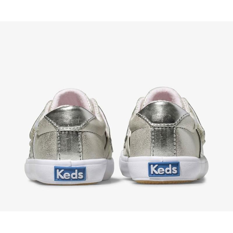 Keds Big Kid's Courtney HL Sneaker Çocuk Gümüş | BRSDF-7013