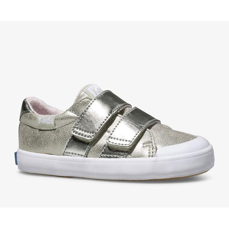 Keds Big Kid's Courtney HL Sneaker Çocuk Gümüş | BRSDF-7013