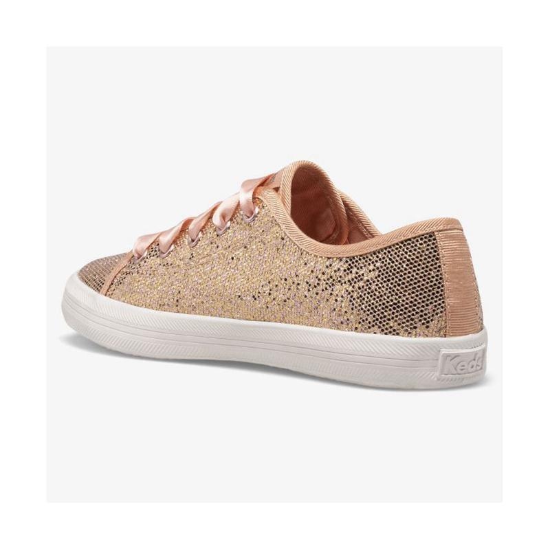 Keds Big Kid's Kickstart Celebrations Sneaker Çocuk Pembe Altın | ZIAWP-9268