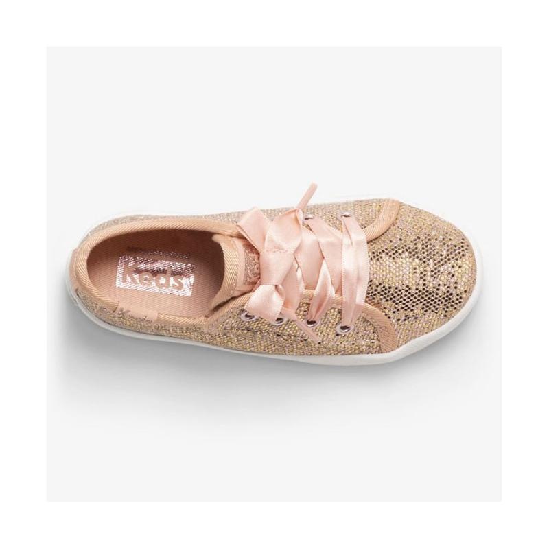 Keds Big Kid's Kickstart Jr Celebrations Sneaker Çocuk Pembe Altın | EJVDW-3219