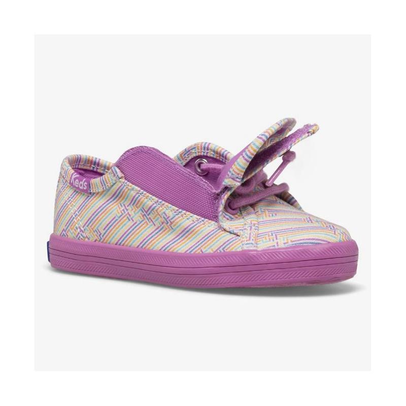 Keds Big Kid's Kickstart Seasonal Jr Sneaker Çocuk Multicolor/Violet | GTLVB-0827