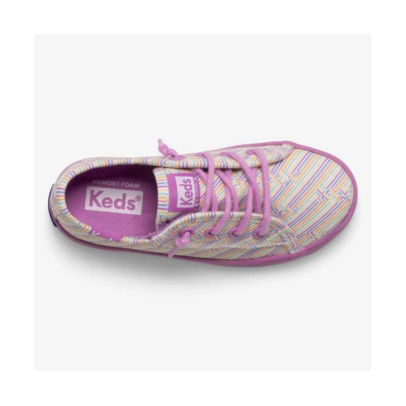 Keds Big Kid's Kickstart Seasonal Jr Sneaker Çocuk Multicolor/Violet | GTLVB-0827