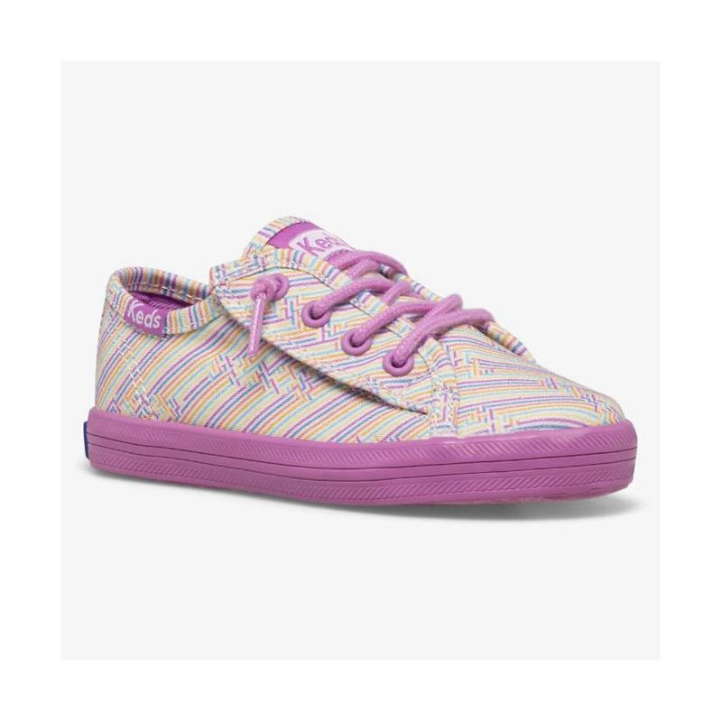 Keds Big Kid's Kickstart Seasonal Jr Sneaker Çocuk Multicolor/Violet | GTLVB-0827