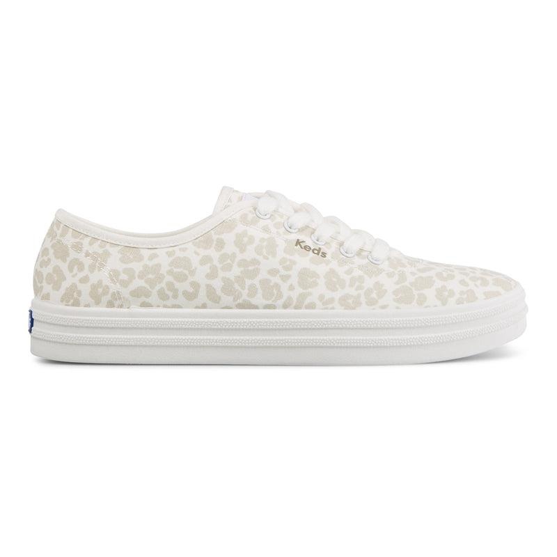 Keds Breezie Kanvas Spot Print Tan Canvas Kadın Tan/Multicolor | BLPER-7435