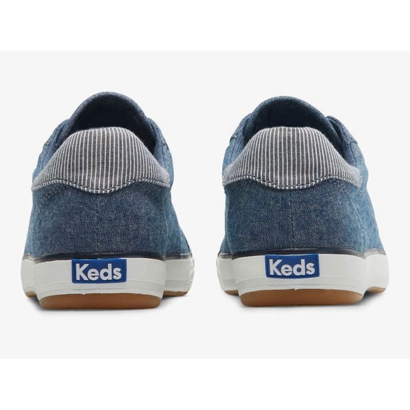 Keds Center III Chambray Lace Ups Kadın Lacivert | ANERD-2716