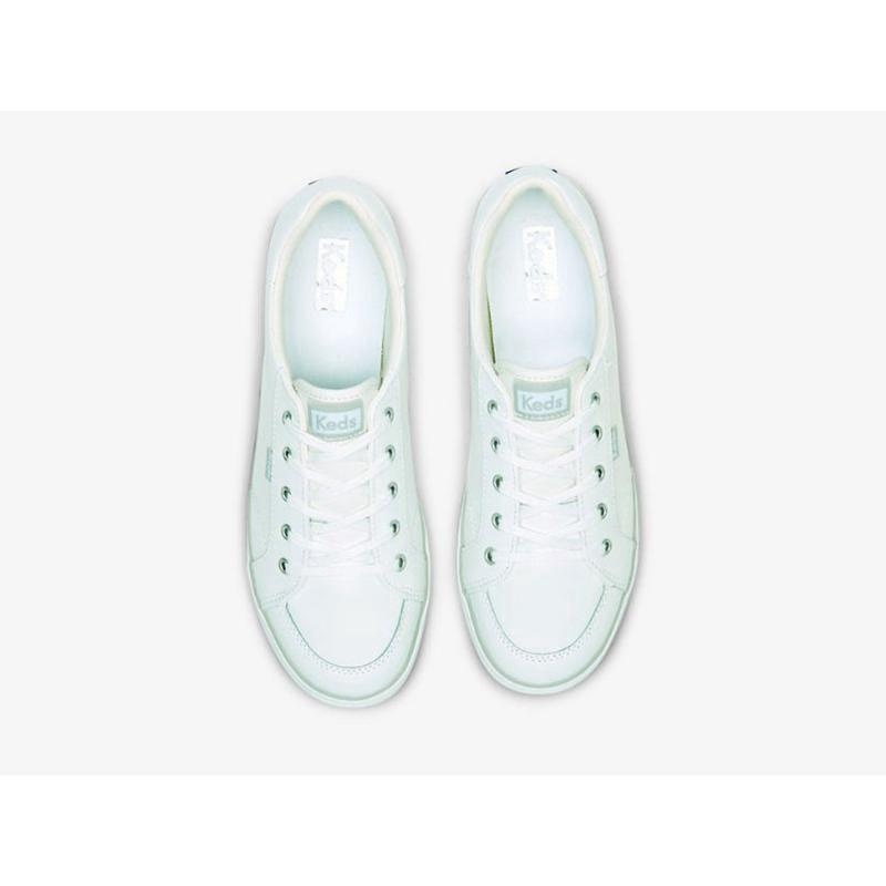 Keds Center III Deri Lace Ups Kadın Beyaz | BPDKX-9123