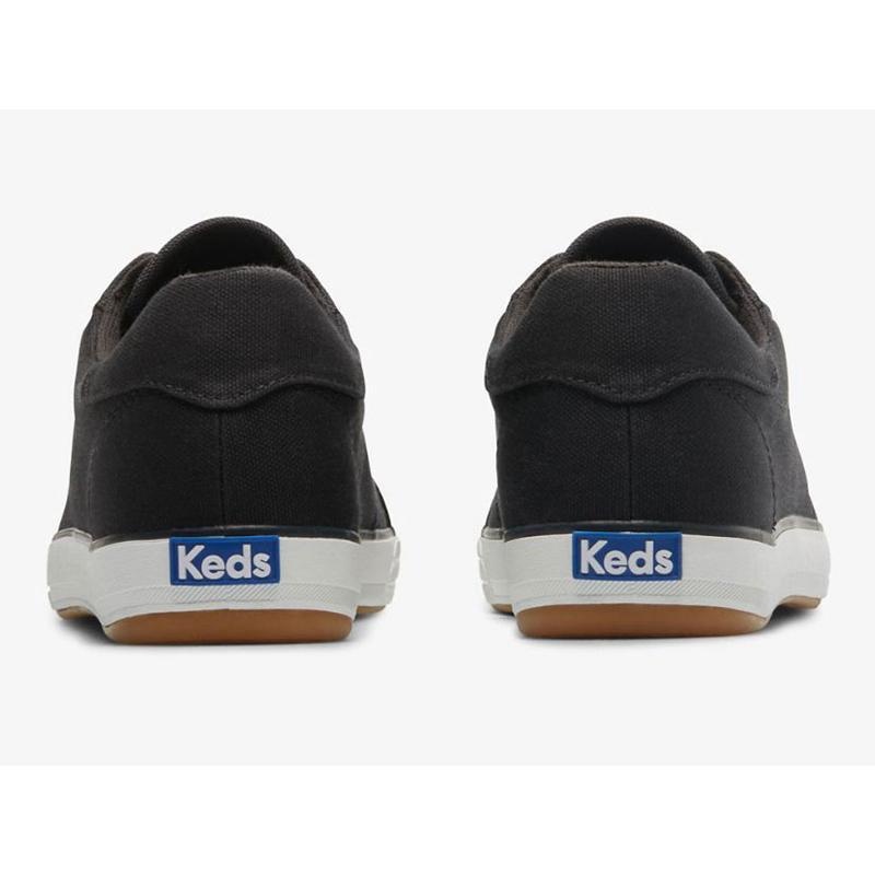 Keds Center III Kanvas Lace Ups Kadın Siyah | VIWCN-1038