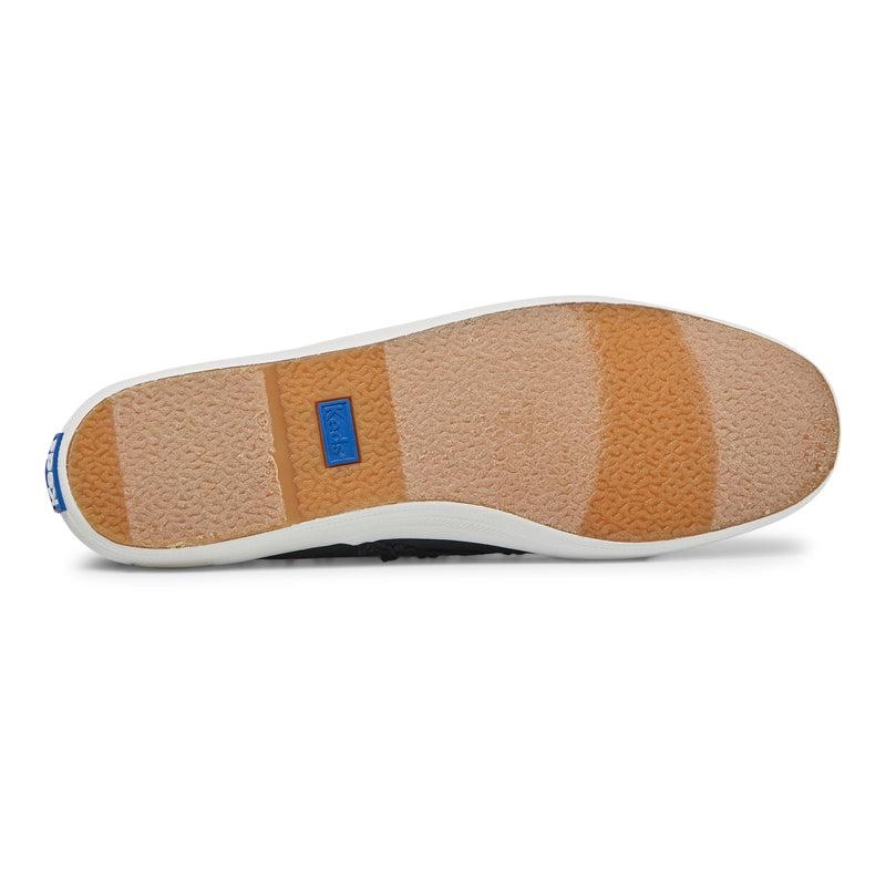 Keds Champion Crochet Trim Kanvas Canvas Kadın Siyah | MUKZT-8976