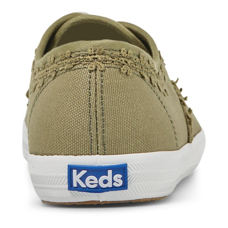 Keds Champion Crochet Trim Kanvas Canvas Kadın Yeşil | ZJIED-8659