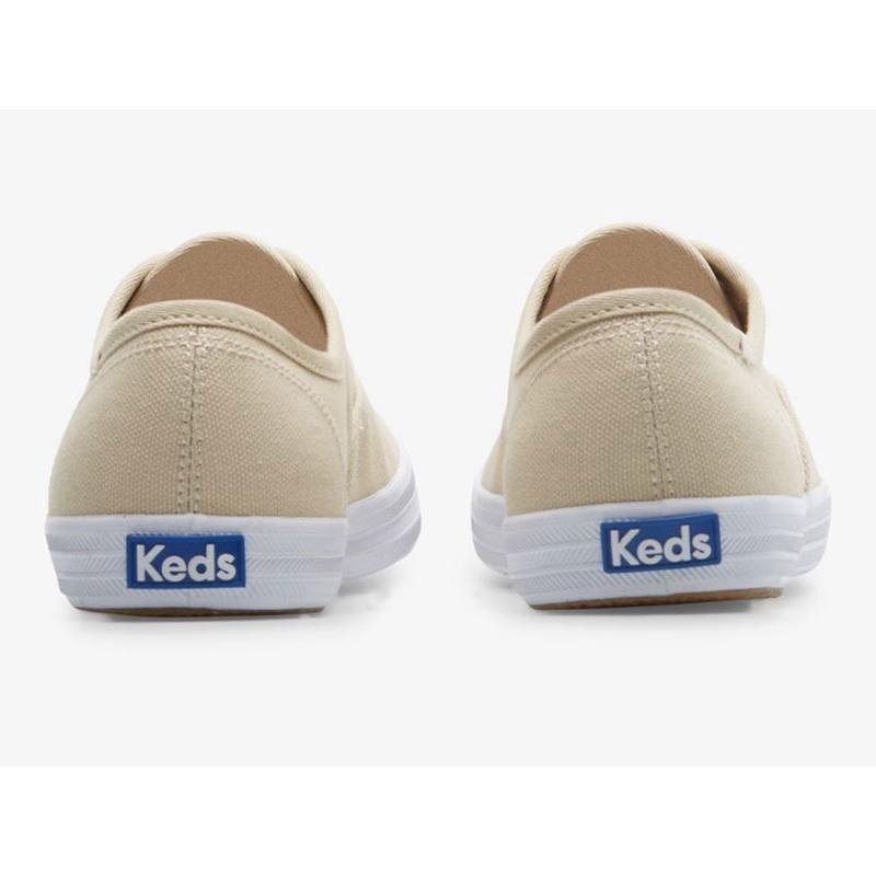 Keds Champion Feat. Organic Pamuklu Lace Ups Kadın Oatmeal Lightyellow | SQLUM-0974