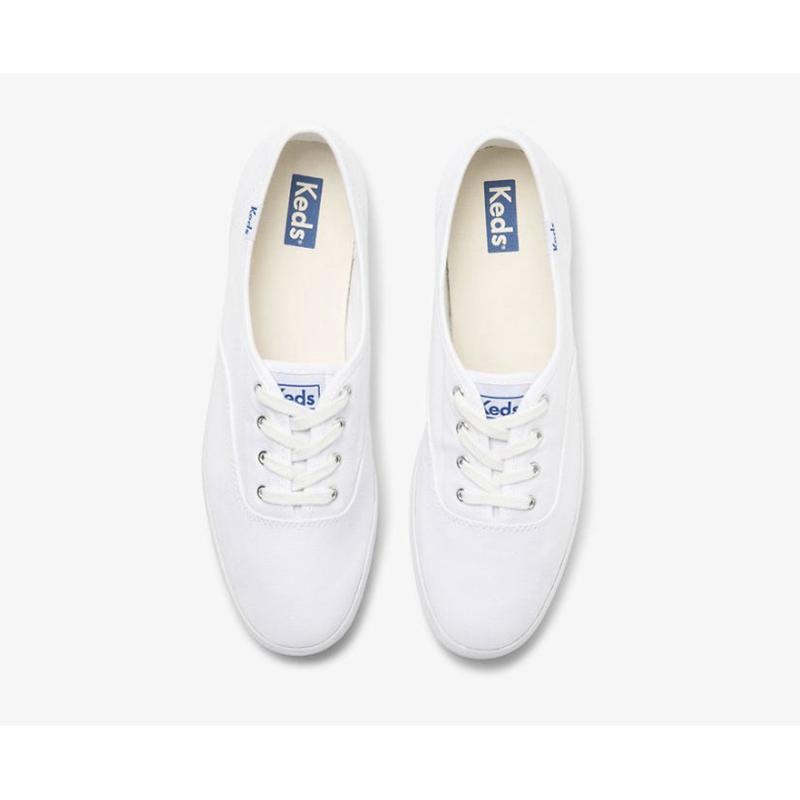 Keds Champion Feat. Organic Pamuklu Lace Ups Kadın Beyaz | PTQHO-5461