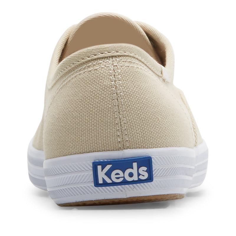 Keds Champion Organic Pamuklu Oatmeal Canvas Kadın Sarı | YBTMU-6849