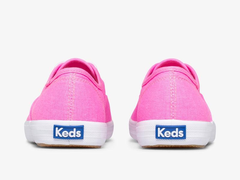 Keds Champion Organic Pamuklu Washable Canvas Kadın Pembe | XRQAZ-8239