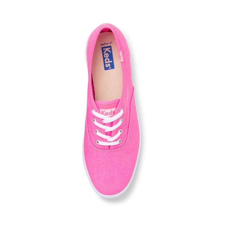 Keds Champion Organic Pamuklu Washable Canvas Kadın Pembe | XRQAZ-8239