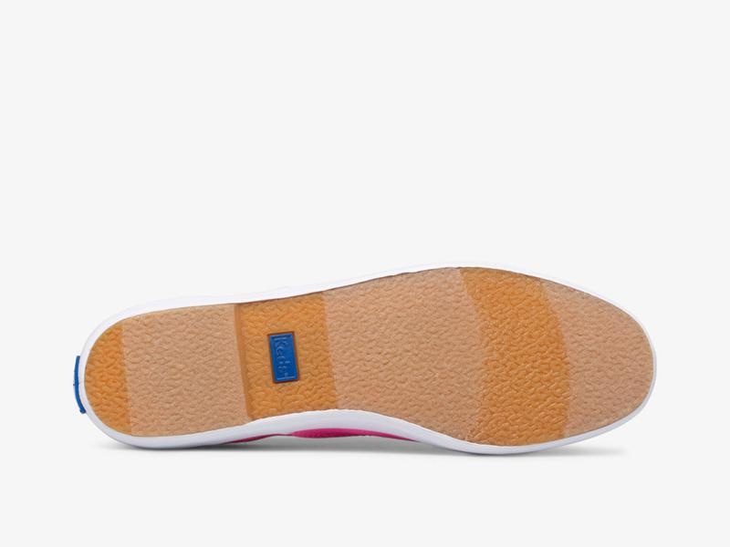 Keds Champion Organic Pamuklu Washable Canvas Kadın Pembe | XRQAZ-8239