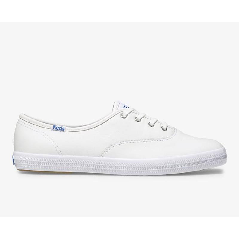 Keds Champion Orjinal Deri Lace Ups Kadın Beyaz | SCXIE-0832