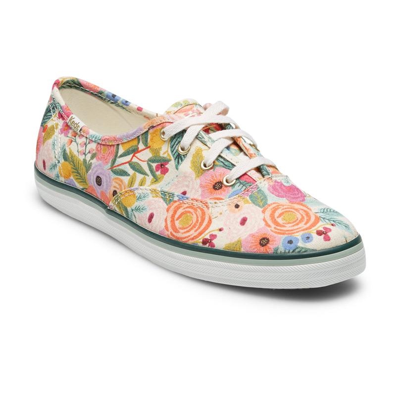 Keds Champion Rifle Paper Co. Garden Party Linen Canvas Kadın Renkli | SIKQO-0978