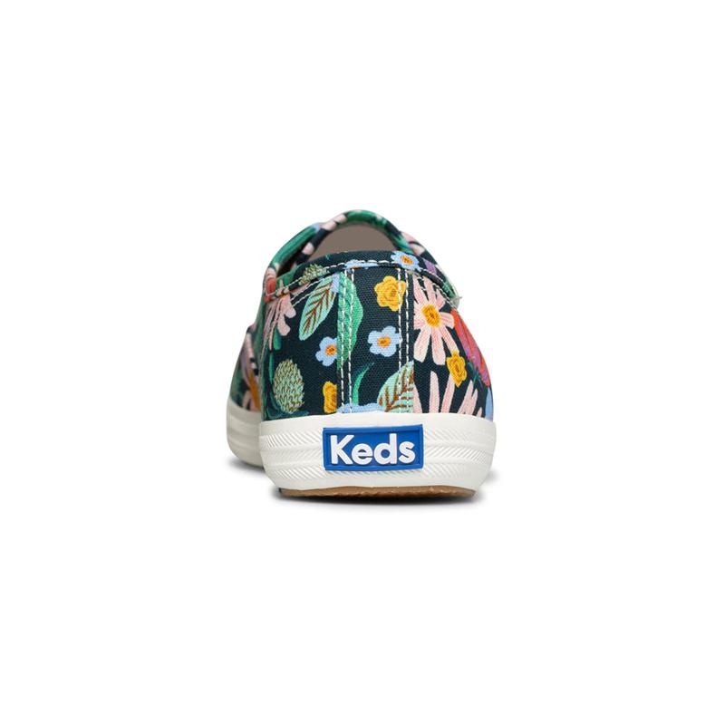 Keds Champion Rifle Paper Co Dovecoat Canvas Kadın Navy/Multicolor | IOZAC-3971