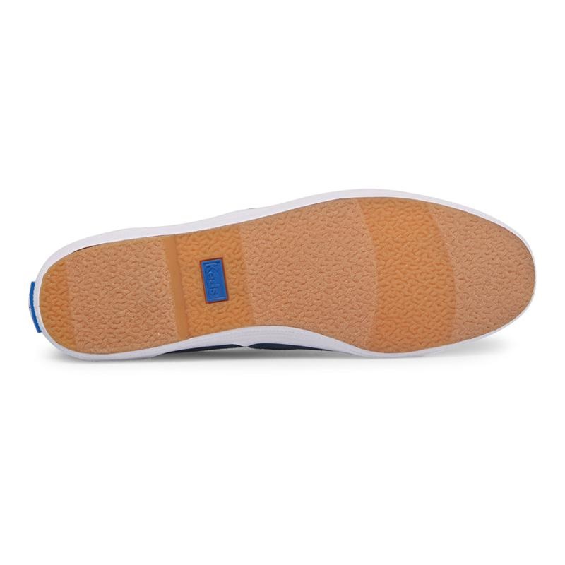 Keds Champion Seasonal Washable Kanvas Canvas Kadın Mavi | QRCYW-3415