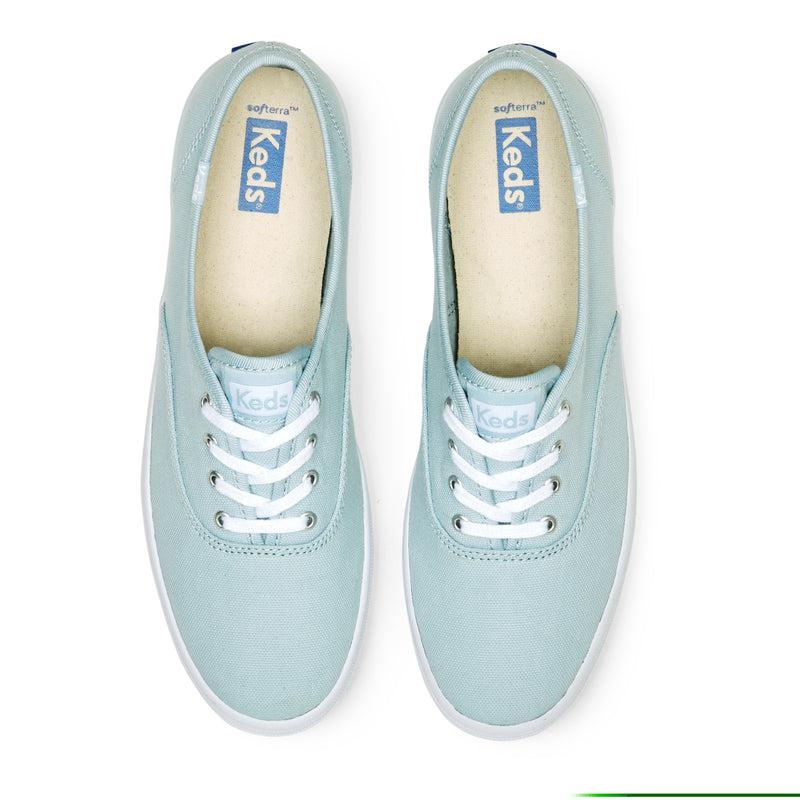 Keds Champion Seasonal Washable Kanvas Light Prints Kadın Açık Mavi | HFMTN-5081