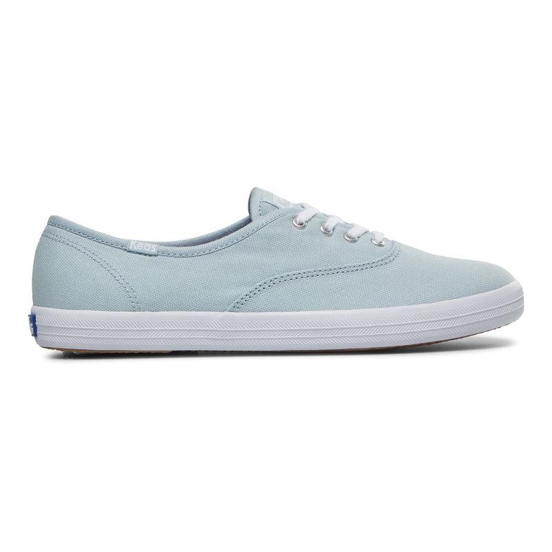 Keds Champion Seasonal Washable Kanvas Light Canvas Kadın Açık Mavi | UCKVX-8394