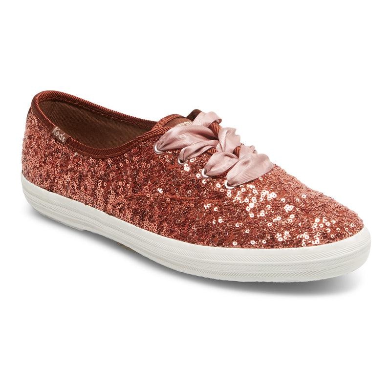 Keds Champion Sequins Cel Burnt Sienna Canvas Kadın Mercan | HOFQC-5967