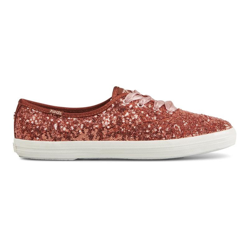 Keds Champion Sequins Cel Burnt Sienna Canvas Kadın Mercan | HOFQC-5967