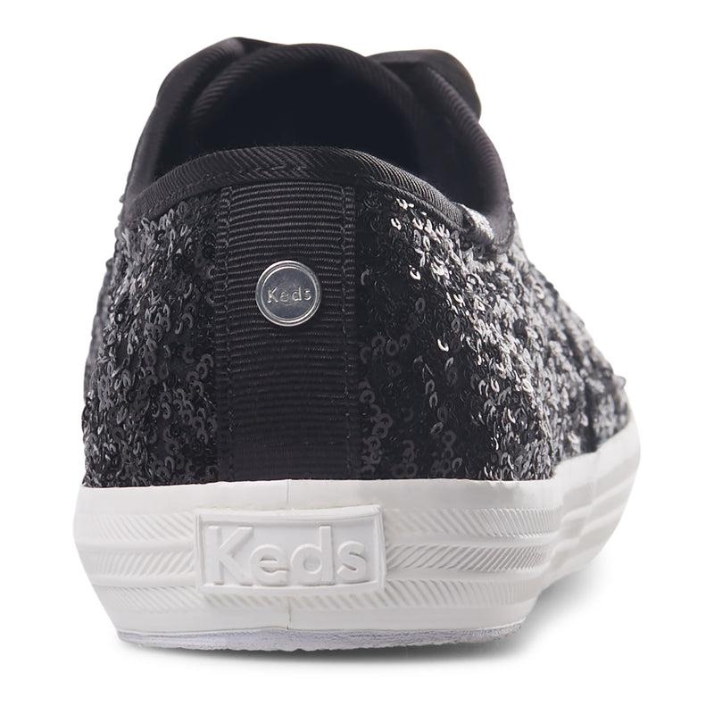 Keds Champion Sequins Cel Canvas Kadın Siyah | AWNVH-8296