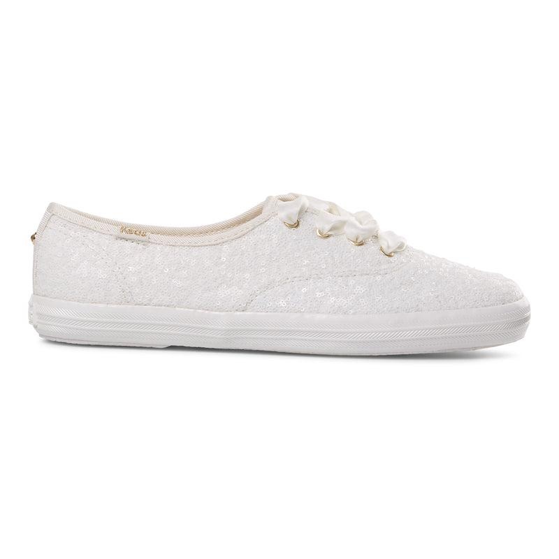 Keds Champion Sequins Cel Off Canvas Kadın Beyaz | IOFPR-0156