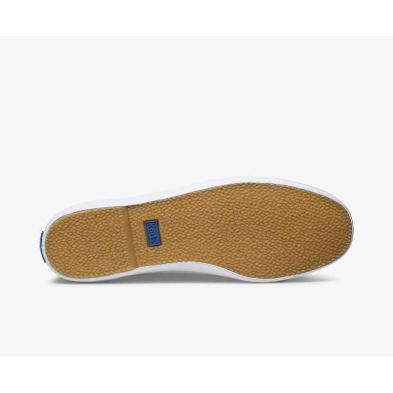 Keds Champion Slip On Leather Sneakers Kadın Beyaz | BOWCS-9210