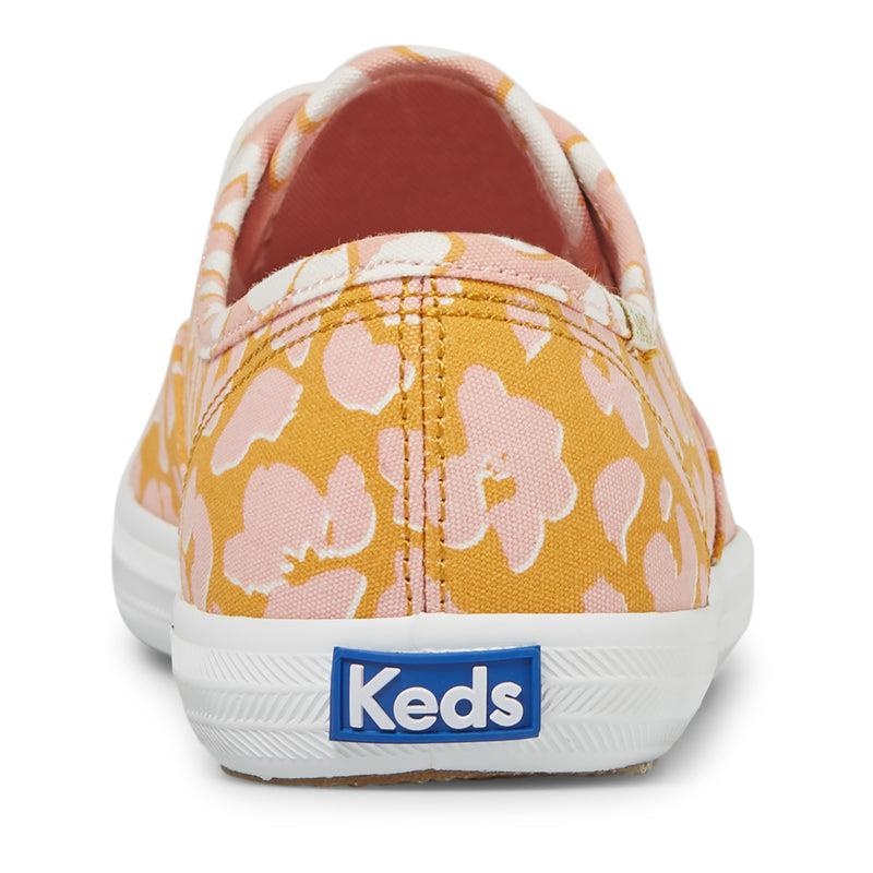 Keds Champion Spot Print Kanvas Canvas Kadın Yellow/Pink | EXJFU-8940